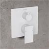 Fortis square NUOVO miscelatore vasca monocomando per 2 uscite, per corpo incasso Toya, 8469100MW, Scala; Toya; Zola bianco opaco [Rubinetteria Bagno > Rubinetteria Vasca]