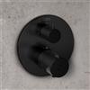 Fortis round NUOVO termostatico per 2 uscite, per corpo incasso Toya, 78691THBB, Brera; Brera Grip; Bria; Fiera; Lica; Lica Sense; Mosa; Nolo; Toya nero spazzolato [Rubinetteria Bagno > Rubinetteria Doccia]