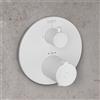 Fortis round NUOVO termostatico per 2 uscite, per corpo incasso Toya, 78691THMW, Brera; Brera Grip; Bria; Fiera; Lica; Lica Sense; Mosa; Nolo; Toya bianco opaco [Rubinetteria Bagno > Rubinetteria Doccia]