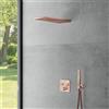 Mariner sistema doccia con termostatico Eden edge incl. corpo incasso, pannello pioggia con 1 tipo di getto e set doccetta in metallo, EDE2902-RG#Set5, Eden oro rosa [Rubinetteria Bagno > Sistemi Doccia da Incasso]