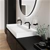 neoro n50 cube lavabo doppio La: 120,5 P: 51,5 cm, BN0146WM, n50 bianco opaco [Lavabi > Lavabi Doppi]
