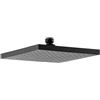 Fortis soffione doccia in metallo, squadrato La: 250 P: 250 mm, 7592504BB, Universal nero spazzolato [Rubinetteria Bagno > Soffioni Doccia]