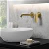 Fortis Mosa rubinetto lavabo a parete, SET incluso corpo incasso,, 0920801BG, Mosa oro spazzolato [Rubinetteria Bagno > Rubinetteria Lavabo]