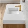 neoro n50 area lavabo La: 120,5 P: 51,5 cm, BN0155WM, n50 bianco opaco [Lavabi > Lavabi Sospesi]