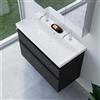 Villeroy & Boch Avento lavabo doppio, evineo ineo4 mobile per lavabo, La: 100 cm; 2 scomparti estraibili con maniglia,, 4156A401+BE0810BM, Avento [Mobili da Bagno > Mobili con Doppio Lavabo]