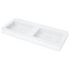 neoro n50 area lavabo doppio La: 120,5 P: 51,5 cm, BN0161WM, n50 bianco opaco [Lavabi > Lavabi Doppi]