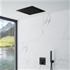 Mariner Eden sistema doccia da incasso con termostatico, EDE2903-NO#Set2, Eden nero opaco [Rubinetteria Bagno > Sistemi Doccia da Incasso]