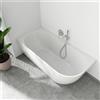 evineo ineo4 vasca da bagno ad angolo L: 170 La: 80 cm, angolo sinistro della stanza, BE4026WH, ineo4 bianco [Vasche da Bagno > Vasche da Bagno ad Angolo]