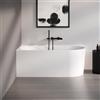 Tellkamp Calmante vasca da bagno ad angolo con rivestimento, 0100-225-00-A/WG, Calmante bianco lucido [Vasche da Bagno > Vasche da Bagno ad Angolo]