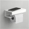 Viverso AGA Design L / U Porta rotolo con mensola, AL2020WM, AGA Design L; AGA Design U bianco opaco [Accessori Bagno > Porta Rotolo]