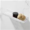 Viverso AGA Design L mensola, AL2540WM, AGA Design L bianco opaco [Accessori Bagno > Mensole Doccia]