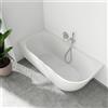 evineo ineo4 vasca da bagno ad angolo L: 170 La: 80 cm, angolo sinistro della stanza, BE4026WM, ineo4 bianco opaco [Vasche da Bagno > Vasche da Bagno ad Angolo]
