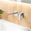Fortis Zola rubinetto lavabo a parete, SET incluso corpo incasso,, V220800PC, Zola cromo [Rubinetteria Bagno > Rubinetteria Lavabo]