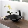 Fortis Zola Extra Large rubinetto lavabo con corpo del rubinetto rialzato, V2205002MB, Zola nero opaco [Rubinetteria Bagno > Rubinetteria Lavabo]