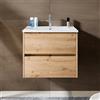 RIHO Porto mobile con lavabo Square integrato, 2 scomparti estraibili, F014003DP6+W018005005, Square Porto [Mobili da Bagno > Mobili con Lavabo Integrato]