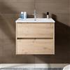 RIHO Porto mobile con lavabo Square integrato, 2 scomparti estraibili, F014003DP6+W018004005, Wave Porto [Mobili da Bagno > Mobili con Lavabo Integrato]
