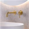 Mariner Logica rubinetto lavabo a parete proiezione: 212 mm, incluso corpo incasso smart, LOG1111-OB+INT0055-00+BOT0058-OB, Logica oro spazzolato [Rubinetteria Bagno > Rubinetteria Lavabo]