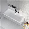 evineo ineo4 Vasca da bagno rettangolare da incasso con scarico centrale, BE4034WH, ineo4 bianco [Vasche da Bagno > Vasche da Bagno Rettangolari]