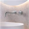 Mariner Logica rubinetto lavabo a parete proiezione: 250 mm, incluso corpo incasso smart, LOG1111-CS+INT0055-00+BOT0258-CS, Logica cromo spazzolato [Rubinetteria Bagno > Rubinetteria Lavabo]