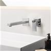 Mariner Quadra rubinetto lavabo a parete proiezione: 200 mm, incluso corpo incasso smart, QUA1111-CR+INT0055-00+BOQ0258-CR, Quadra cromo [Rubinetteria Bagno > Rubinetteria Lavabo]