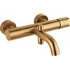 Mamoli Tuttodunpezzo rubinetto vasca monocomando, esterno, 17100000002G, Tuttodunpezzo ottone spazzolato [Rubinetteria Bagno > Rubinetteria Vasca]