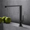 Fortis Brera rubinetto da cucina, orientabile, 7857901MB, Brera nero opaco [Rubinetteria da Cucina > Rubinetti da Cucina]
