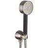 Mamoli GIO Ponti set doccetta con presa d'acqua e supporto doccetta, 0000FR14002F, GIO Ponti acciaio inox spazzolato [Rubinetteria Bagno > Set Doccia]