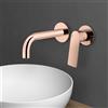 Mariner Tao rubinetto lavabo a parete proiezione: 212 mm, incluso corpo incasso smart, TAO1111-RG+INT0055-00+BOT0058-RG, Tao oro rosa [Rubinetteria Bagno > Rubinetteria Lavabo]