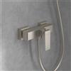 Villeroy & Boch Architectura Square rubinetto doccia esterno con miscelatore, TVS12500100064, Architectura Square nichel spazzolato [Rubinetteria Bagno > Rubinetteria Doccia]