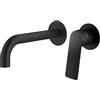 Mariner Tao rubinetto lavabo a parete proiezione: 250 mm, incluso corpo incasso smart, TAO1111-NO+INT0055-00+BOT0258-NO, Tao nero opaco [Rubinetteria Bagno > Rubinetteria Lavabo]