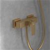 Villeroy & Boch Architectura Square rubinetto doccia esterno con miscelatore, TVS12500100076, Architectura Square oro spazzolato [Rubinetteria Bagno > Rubinetteria Doccia]