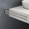 Viverso x one barra portasciugamani P: 450 mm, 2 bracci, orientabile, VL4401BN, x one nichel spazzolato [Accessori Bagno > Portasciugamani]