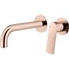 Mariner Tao rubinetto lavabo a parete proiezione: 250 mm, per corpo incasso smart, TAO1111-RG+BOT0258-RG, Tao oro rosa [Rubinetteria Bagno > Rubinetteria Lavabo]