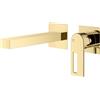 Mariner Otto rubinetto lavabo a parete proiezione: 200 mm, per corpo incasso smart, OTT1111-OR+BOQ0258-OR, Otto oro [Rubinetteria Bagno > Rubinetteria Lavabo]