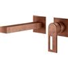 Mariner Otto rubinetto lavabo a parete proiezione: 200 mm, per corpo incasso smart, OTT1111-RS+BOQ0258-RS, Otto rame opaco vintage [Rubinetteria Bagno > Rubinetteria Lavabo]