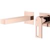 Mariner Otto rubinetto lavabo a parete proiezione: 200 mm, per corpo incasso smart, OTT1111-RG+BOQ0258-RG, Otto oro rosa [Rubinetteria Bagno > Rubinetteria Lavabo]