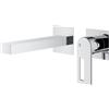 Mariner Otto rubinetto lavabo a parete proiezione: 200 mm, incluso corpo incasso smart, OTT1111-CR+INT0055-00+BOQ0258-CR, Otto cromo [Rubinetteria Bagno > Rubinetteria Lavabo]