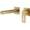 Mariner Otto rubinetto lavabo a parete proiezione: 200 mm, incluso corpo incasso smart, OTT1111-OB+INT0055-00+BOQ0258-OB, Otto oro spazzolato [Rubinetteria Bagno > Rubinetteria Lavabo]