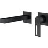 Mariner Otto rubinetto lavabo a parete proiezione: 200 mm, incluso corpo incasso smart, OTT1111-NO+INT0055-00+BOQ0258-NO, Otto nero opaco [Rubinetteria Bagno > Rubinetteria Lavabo]