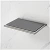 Viverso x match mensola La: 138,5 A: 28 P: 100 mm, VU2400BN, x match nichel spazzolato/grigio [Accessori Bagno > Mensole]
