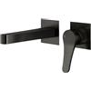 Mariner Kobra rubinetto lavabo a parete, proiezione: 174 mm, incluso corpo incasso smart, KOB1111-GM+INT0055-00+BOQ0060-GM, Kobra antracite spazzolato [Rubinetteria Bagno > Rubinetteria Lavabo]