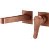 Mariner Kobra rubinetto lavabo a parete, proiezione: 174 mm, incluso corpo incasso smart, KOB1111-RS+INT0055-00+BOQ0060-RS, Kobra rame opaco vintage [Rubinetteria Bagno > Rubinetteria Lavabo]