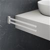 Viverso x one barra portasciugamani P: 350 mm, 2 bracci, orientabile, VL4400MW, x one bianco opaco [Accessori Bagno > Portasciugamani]