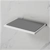 Viverso x match mensola La: 138,5 A: 28 P: 100 mm, VU2400MW, x match bianco opaco/grigio [Accessori Bagno > Mensole]
