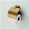 Viverso x cube porta rotolo, aperto, con coperchio, VC2000BG, x cube oro spazzolato [Accessori Bagno > Porta Rotolo]