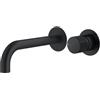Mariner Logica Shine rubinetto lavabo a parete proiezione: 250 mm, incluso corpo incasso smart, LOS1111-NO+INT0055-00+BOT0258-NO, Logica Shine nero opaco [Rubinetteria Bagno > Rubinetteria Lavabo]