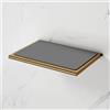 Viverso x match mensola La: 138,5 A: 28 P: 100 mm, VU2400BG, x match oro spazzolato/grigio [Accessori Bagno > Mensole]