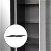 neoro | rivea set di ripiani in vetro per colonna, 4 pezzi, BL000795, n50; n50T46; n80 fumo [Mobili da Bagno > Ricambi per Mobili da Bagno]
