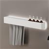 Viverso AGA Design U set accessori bagno per vasca, incl. illuminazione, AGA-BW100LED-WM#SET2, AGA Design U bianco opaco [Accessori Bagno > Set di accessori da bagno]