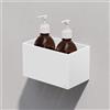 Viverso AGA Design U mensola con dispenser per sapone, AU2420WM#Set7, AGA Design U bianco opaco/bianco [Accessori Bagno > Mensole Doccia]